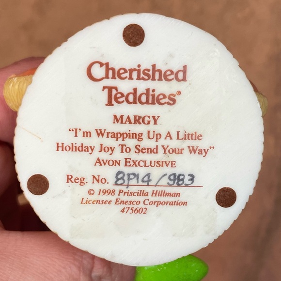 Cherished Teddies MARGY “I’m Wrapping up a Little Holiday Joy to Send Your Way” - Picture 5 of 5